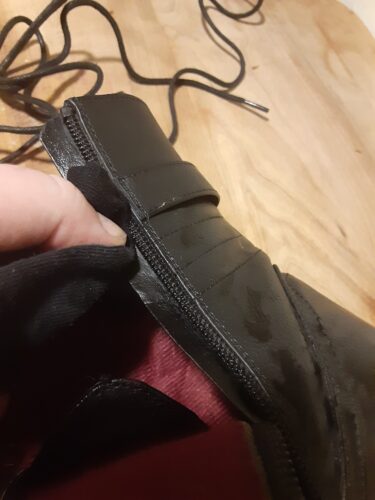 Cleaning Leather Under Zipper of Boots