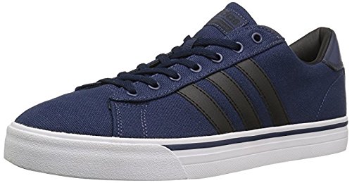 Image of the adidas Men's Cloudfoam Super Daily Fashion Sneakers, Collegiate Navy/Black/White, (10 M US)