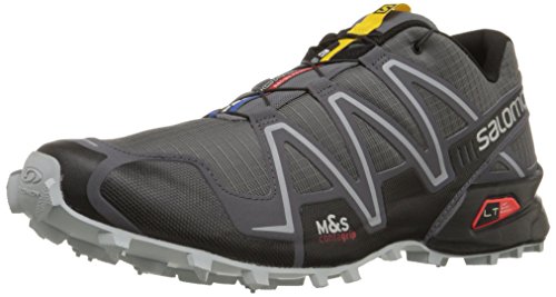Image of the Salomon Men's Speedcross 3 Trail Running Shoe,Dark Cloud/Black/Light Onix,12 M US