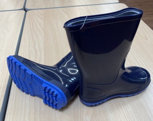 Rain Boots, showing rubber sole with treads